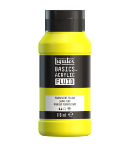 Liquitex Basics Fluid Acrylic 118ml Fluorescent Yellow